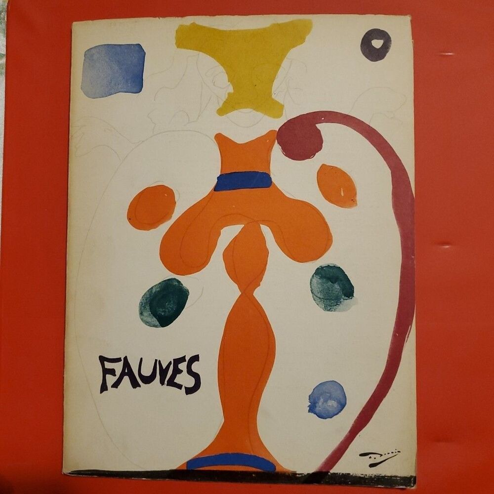 "Les Fauves" 1953 MOMA catalog Matisse, Marquet, Durain, color prints